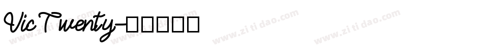Vic Twenty字体转换